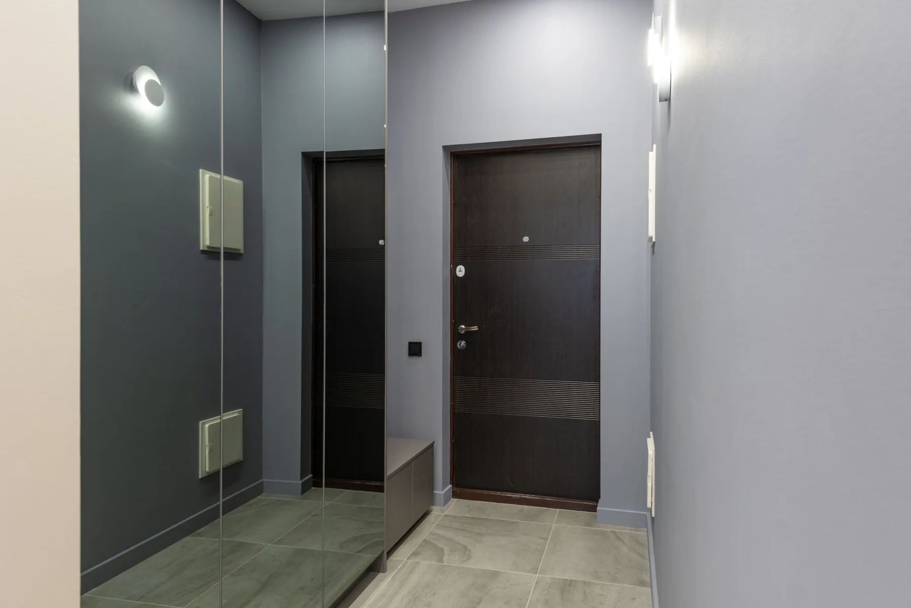 Dark modern interior doors