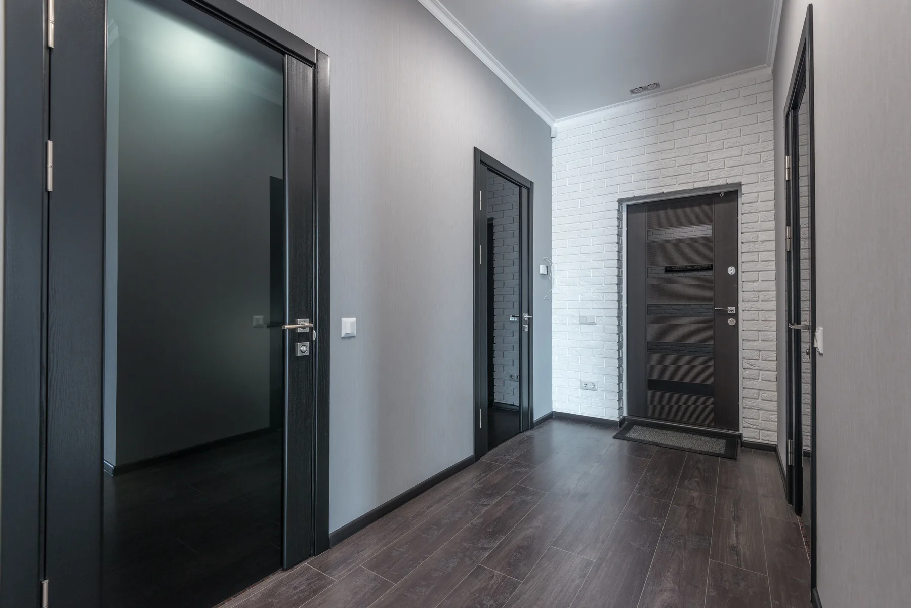 Wood finish luxury entrance